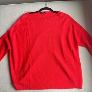 FRNCH red knit sweater. Women M/L. Lightly worn.